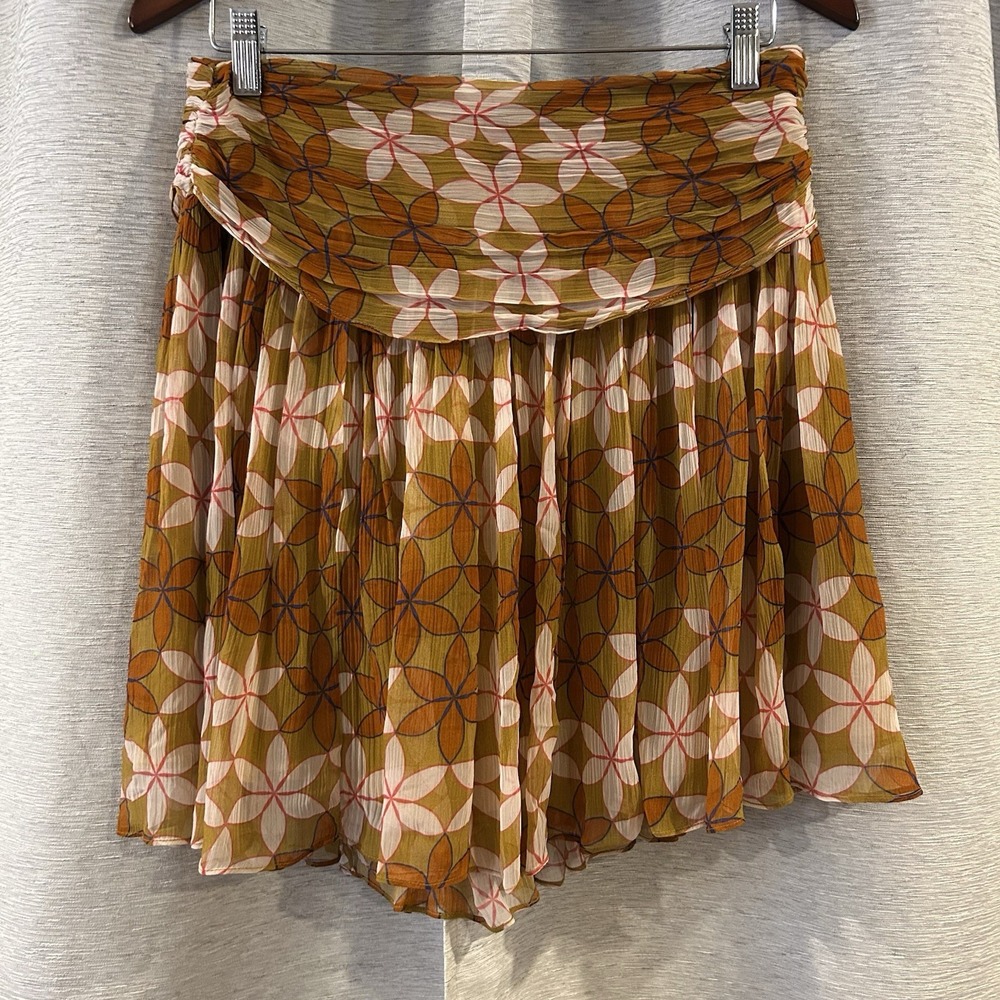 Anthropologie Guapa Ruched Mini‎ Skirt Size Small